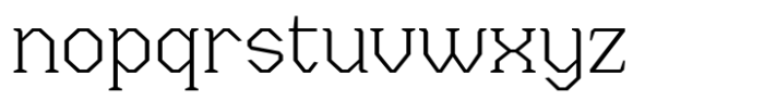 Menenga Extra Light Font LOWERCASE