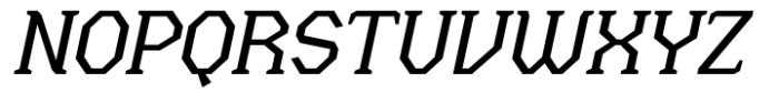 Menenga Italic Font UPPERCASE