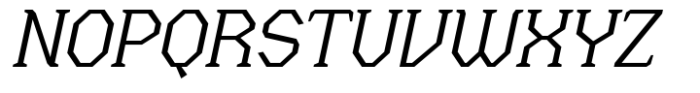 Menenga Light Italic Font UPPERCASE