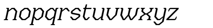 Menenga Light Italic Font LOWERCASE