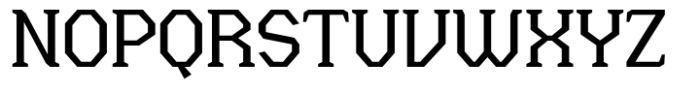 Menenga Regular Font UPPERCASE