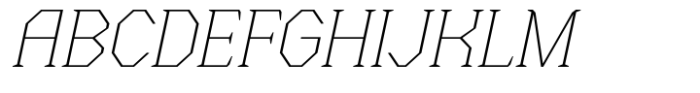 Menenga Thin Italic Font UPPERCASE