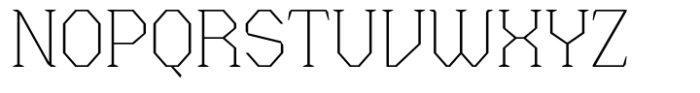 Menenga Thin Font UPPERCASE