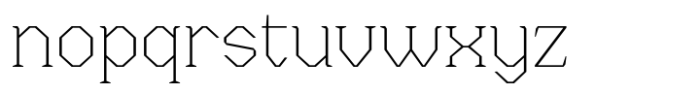 Menenga Thin Font LOWERCASE