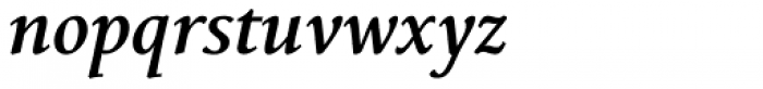 Mengelt Basel Antiqua Bold Italic Font LOWERCASE