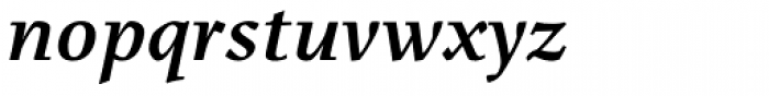 Menhart Pro Bold Italic Font LOWERCASE