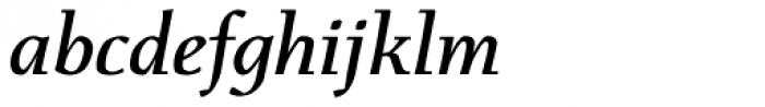 Menhart Pro Display Bold Italic Font LOWERCASE