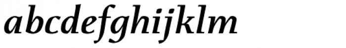 Menhart Std Bold Italic Font LOWERCASE