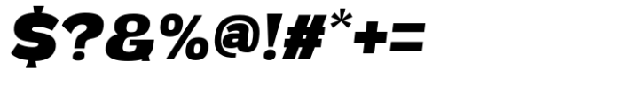 Menirva Extra Bold Italic Font OTHER CHARS