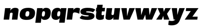Menirva Extra Bold Italic Font LOWERCASE