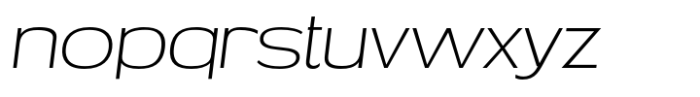 Menirva Thin Italic Font LOWERCASE