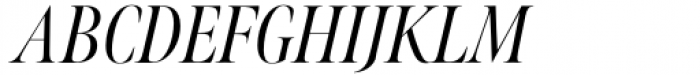 Meno Banner Extra Condensed Regular Italic Font UPPERCASE
