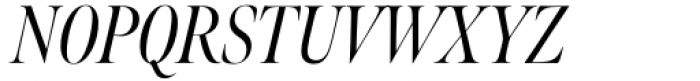 Meno Banner Extra Condensed Regular Italic Font UPPERCASE