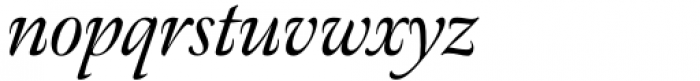 Meno Display Regular Italic Font LOWERCASE