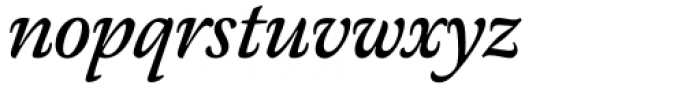 Meno Text Regular Italic Font LOWERCASE