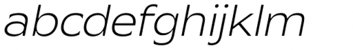 Mensa Exp Light Italic Font LOWERCASE
