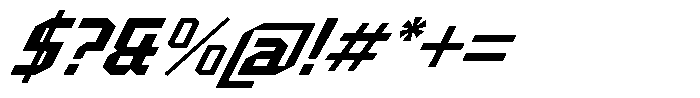 Menscity Italic Font OTHER CHARS