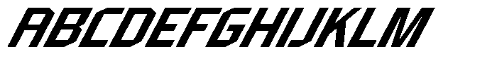 Menscity Italic Font UPPERCASE