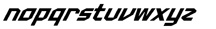 Menscity Italic Font LOWERCASE