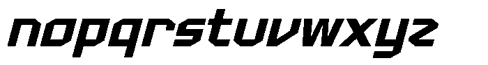 Menscity Regular Font LOWERCASE