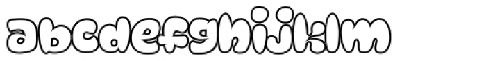 Mensrea Bubbleline Font LOWERCASE