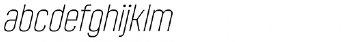 Mensrea Thin Italic Font LOWERCASE