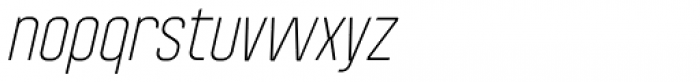 Mensrea Thin Italic Font LOWERCASE