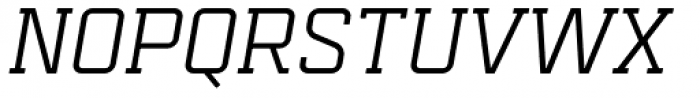 Mensura Slab Italic Font UPPERCASE