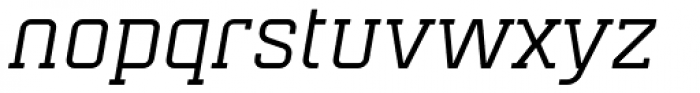 Mensura Slab Italic Font LOWERCASE