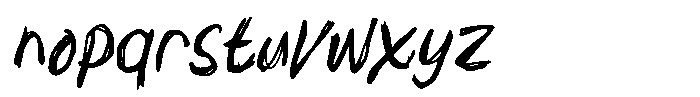 Mental Sickness Font LOWERCASE