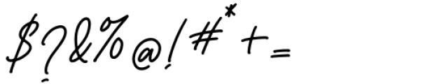 Menthol Signature Regular Font OTHER CHARS