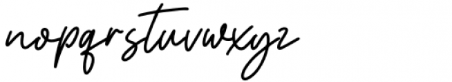 Menthol Signature Regular Font LOWERCASE