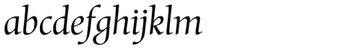Mentor Pro Light Italic Font LOWERCASE