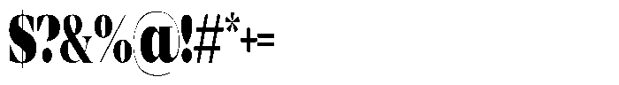 Mentoz Black Font OTHER CHARS