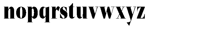 Mentoz Black Font LOWERCASE