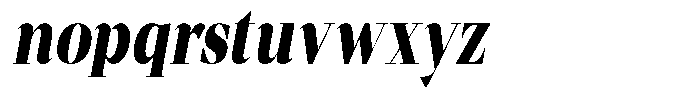 Mentoz Extra Bold Italic Font LOWERCASE