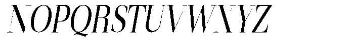 Mentoz Extra Light Italic Font UPPERCASE