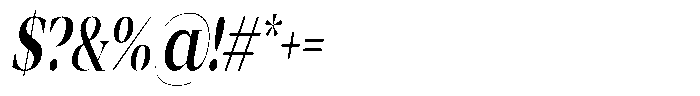 Mentoz Italic Font OTHER CHARS