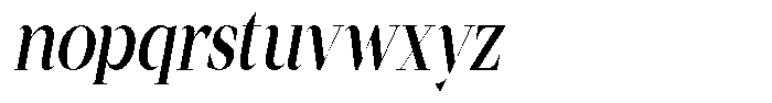 Mentoz Italic Font LOWERCASE