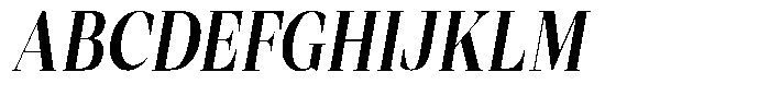 Mentoz Medium Italic Font UPPERCASE