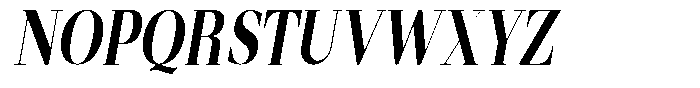 Mentoz Medium Italic Font UPPERCASE