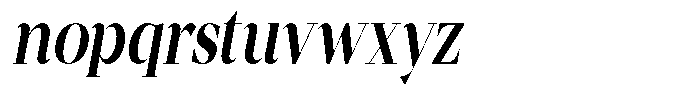Mentoz Medium Italic Font LOWERCASE