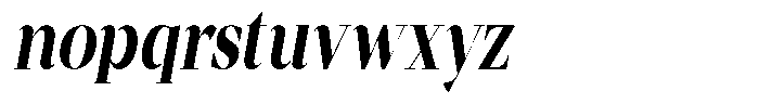 Mentoz Semi Bold Italic Font LOWERCASE