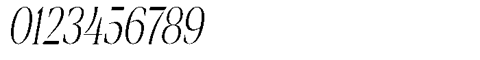 Mentoz Thin Italic Font OTHER CHARS