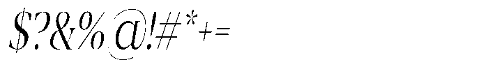 Mentoz Thin Italic Font OTHER CHARS
