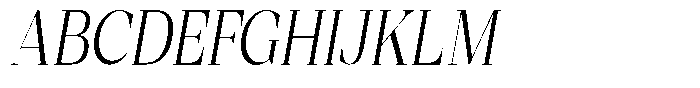 Mentoz Thin Italic Font UPPERCASE