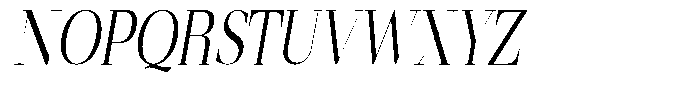 Mentoz Thin Italic Font UPPERCASE