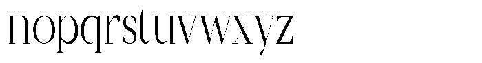 Mentoz Thin Font LOWERCASE