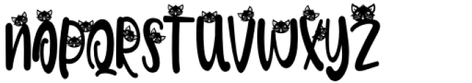 Meoowly Swash1 Font UPPERCASE