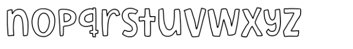 Meow Manor Contour Font LOWERCASE